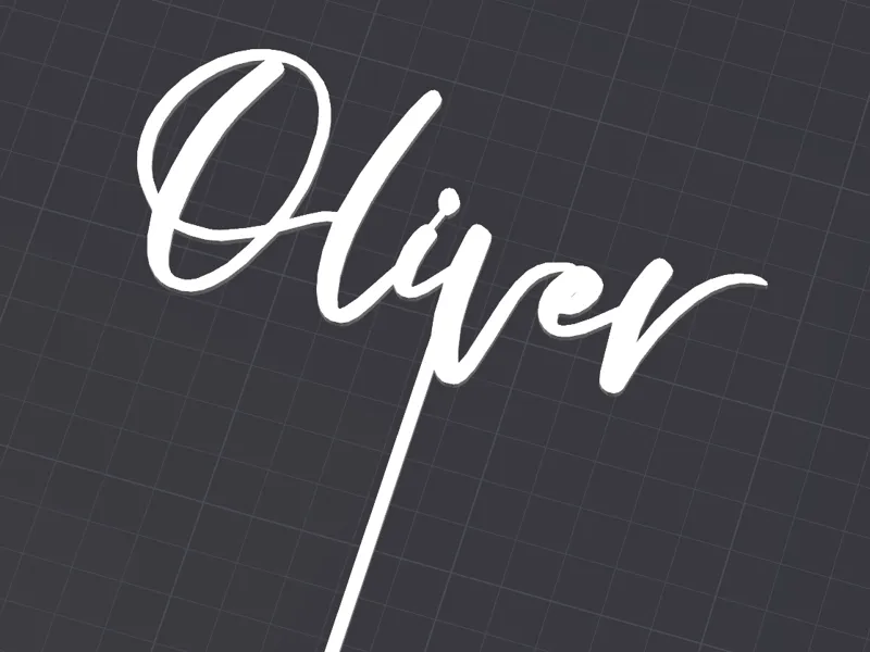 Oliver - Birthday Cake Topper