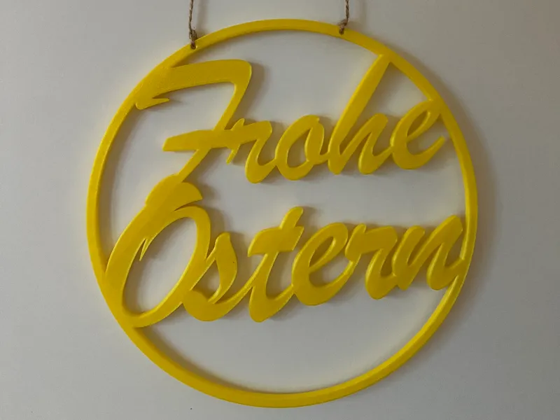 Frohe Ostern Wandhänger, Traumfänger, Dekoschild