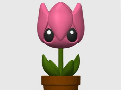 5 Color Cartoon Tulip