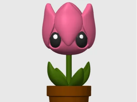 5 Color Cartoon Tulip