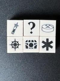 D6 Dice with Token Symbols - 0.2mm nozzle