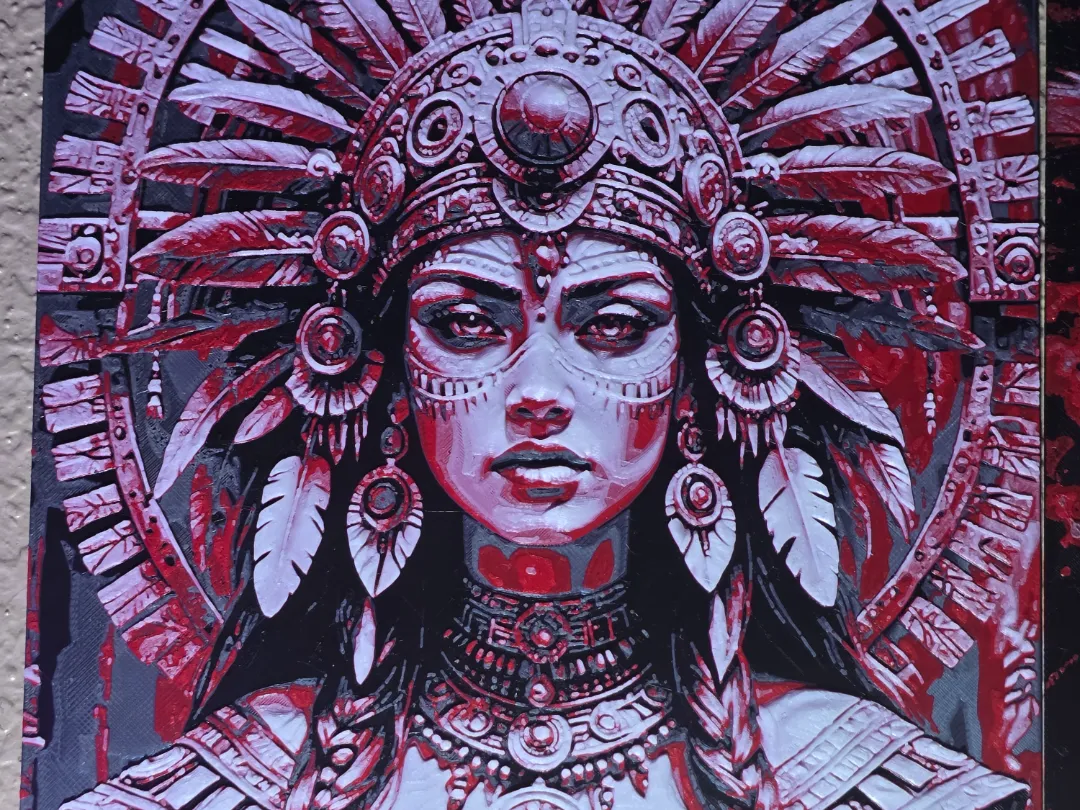 beautiful Aztec woman - Free 3D Print Model - MakerWorld