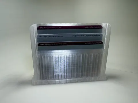 Creditcard holders with 3, 4, and 6 holes