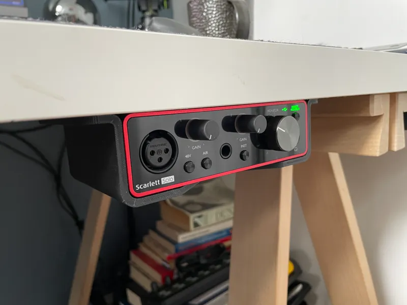 Focusrite Scarlett Solo 3rd Gen Under Desk Bracket