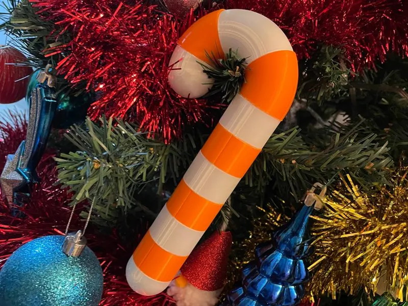 Giant Christmas candy cane (no AMS)
