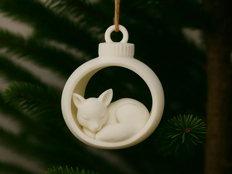 Das kleine Kuschel-Rentier - Weihnachtsbaumkugel