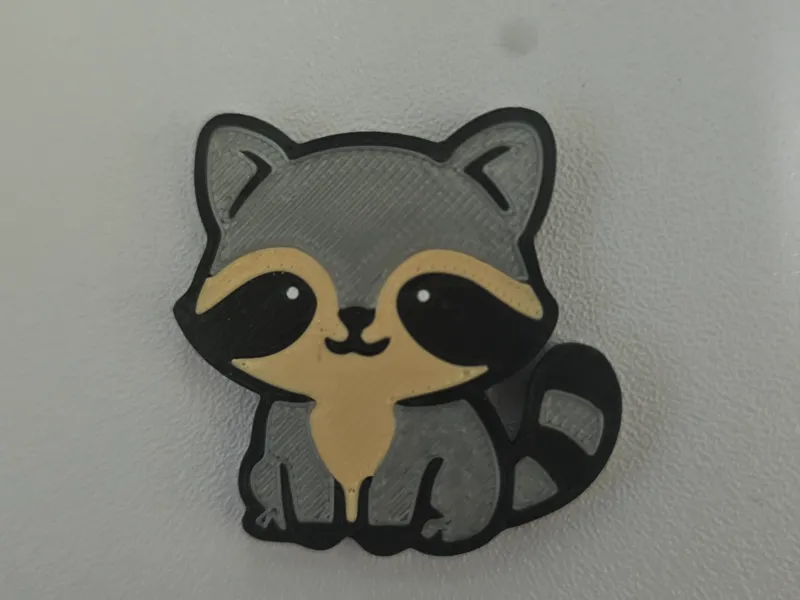 Kawaii Animal Magnet Collection - Racoon
