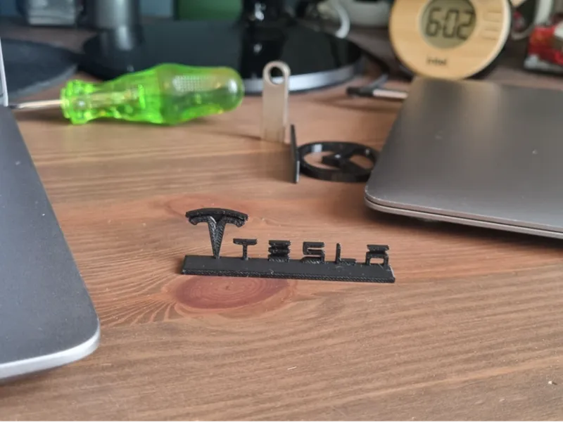 Tesla Logo Stand