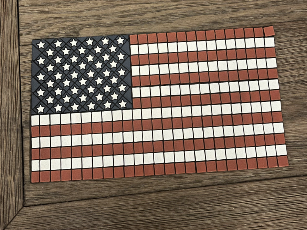 Flag on fabric