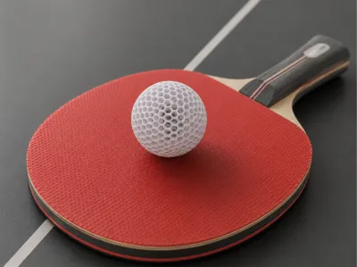 airless ping pong ball