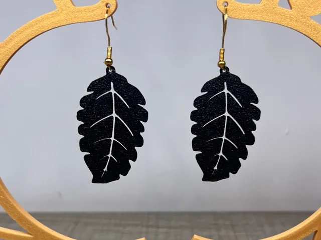 Earrings Leaf #11