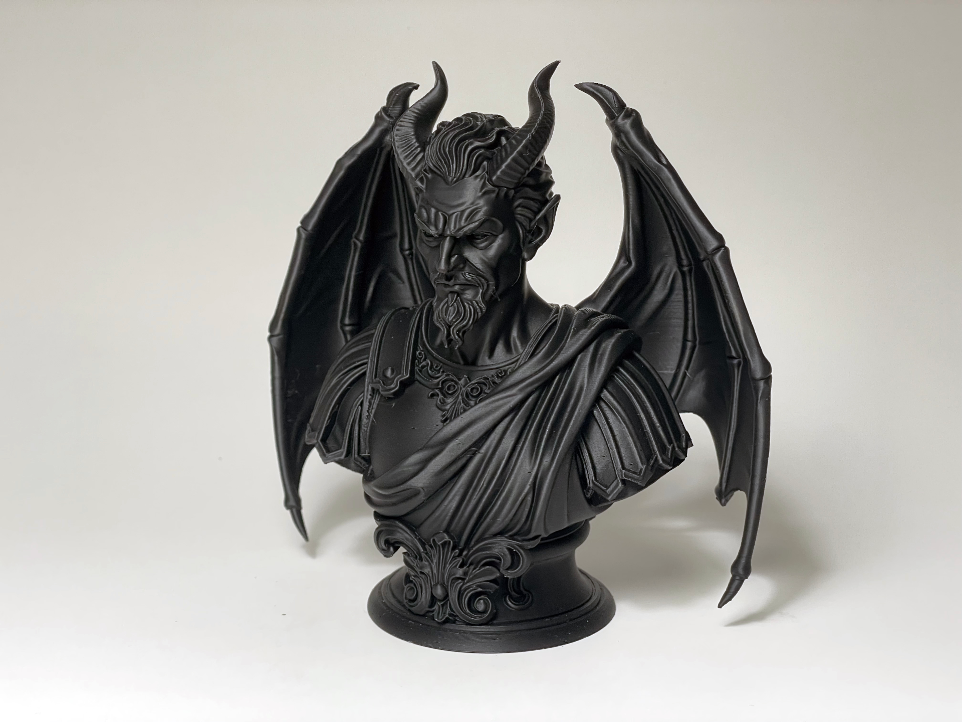 Satan Bust – Dark Classical Sculpture — free 3D print STL file