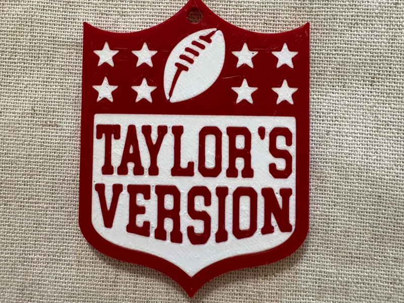 “Taylor’s Version” Shield Keychain / Tag