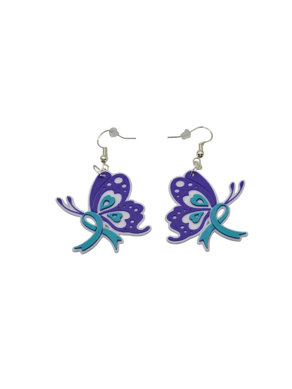 18 Suicide Awareness Ribbon Earrings view 4