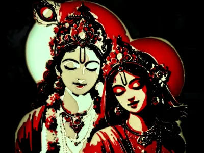 Light Box Radha Krishna
