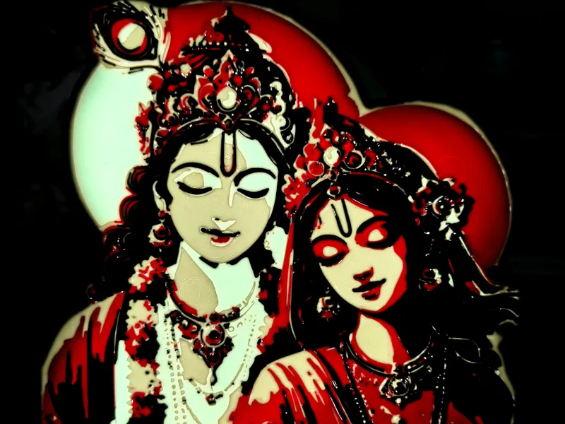 Light Box Radha Krishna