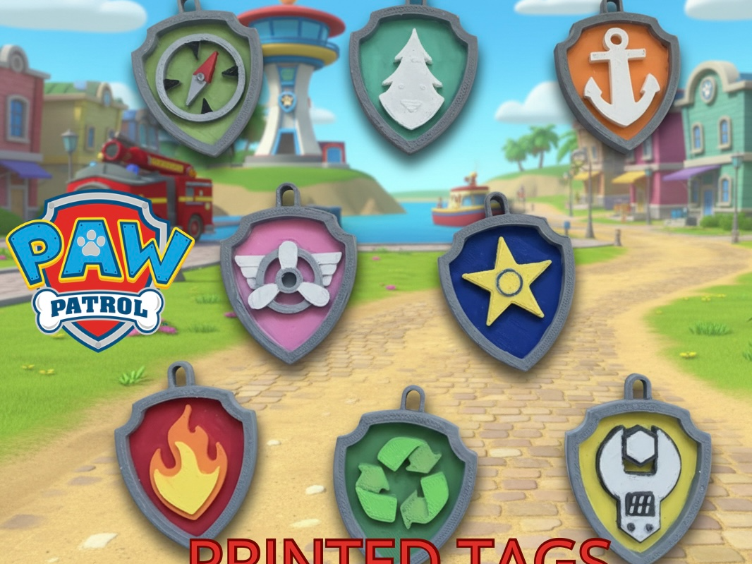 PAW PATROLA TAGS