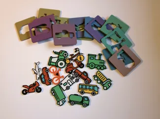 Puzzle d’éveil 3D – Les véhicules du quotidien