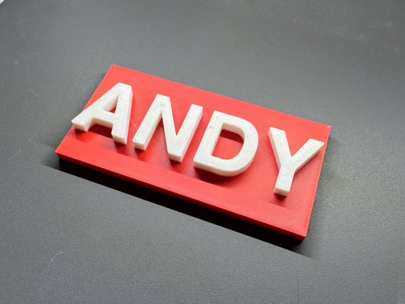 Andy Nameplate