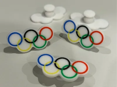 Olympic Rings Croc Charm