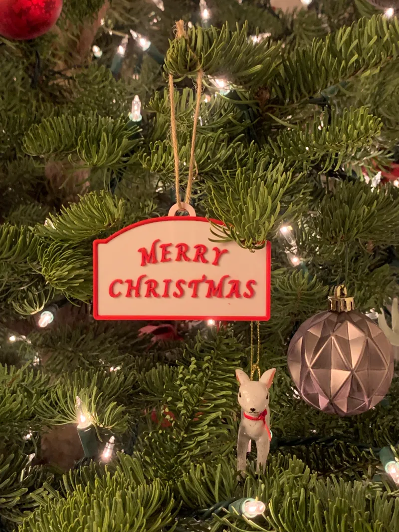 Christmas ornament set - Merry Christmas