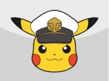 Captain Pikachu Keychain