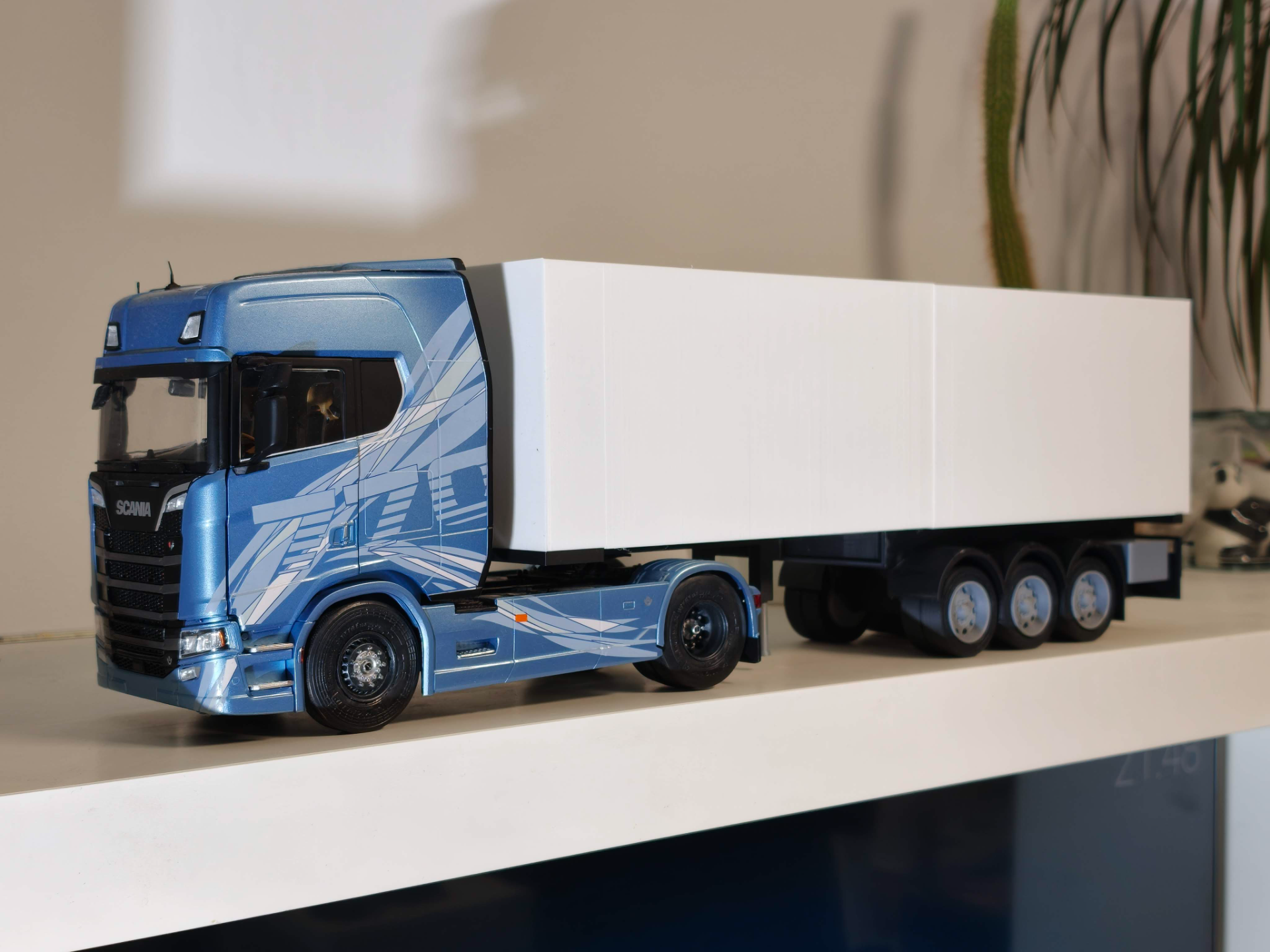 1/24 Scale Box Trailer for Trucks (NO AMS)