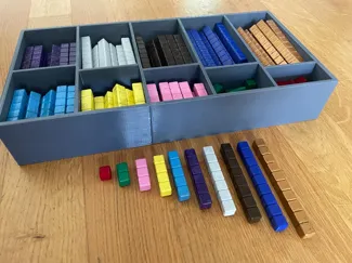 Montessori Math Set with Storage Box