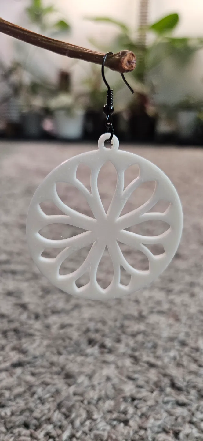 Flower Burst Hoop Earring view 4
