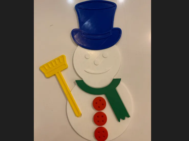 Sneeuwman aankleedpuzzel