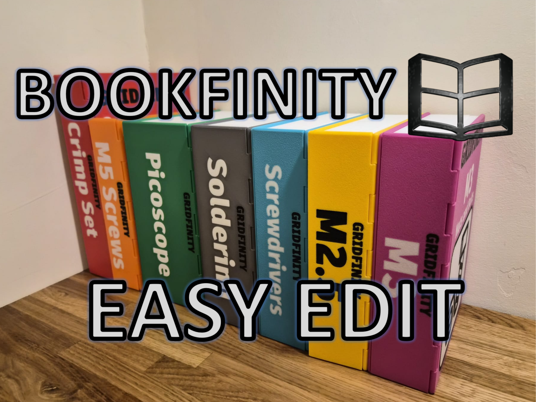 Miniatura 4 do modelo 3D Bookfinity - Easy Edit Version