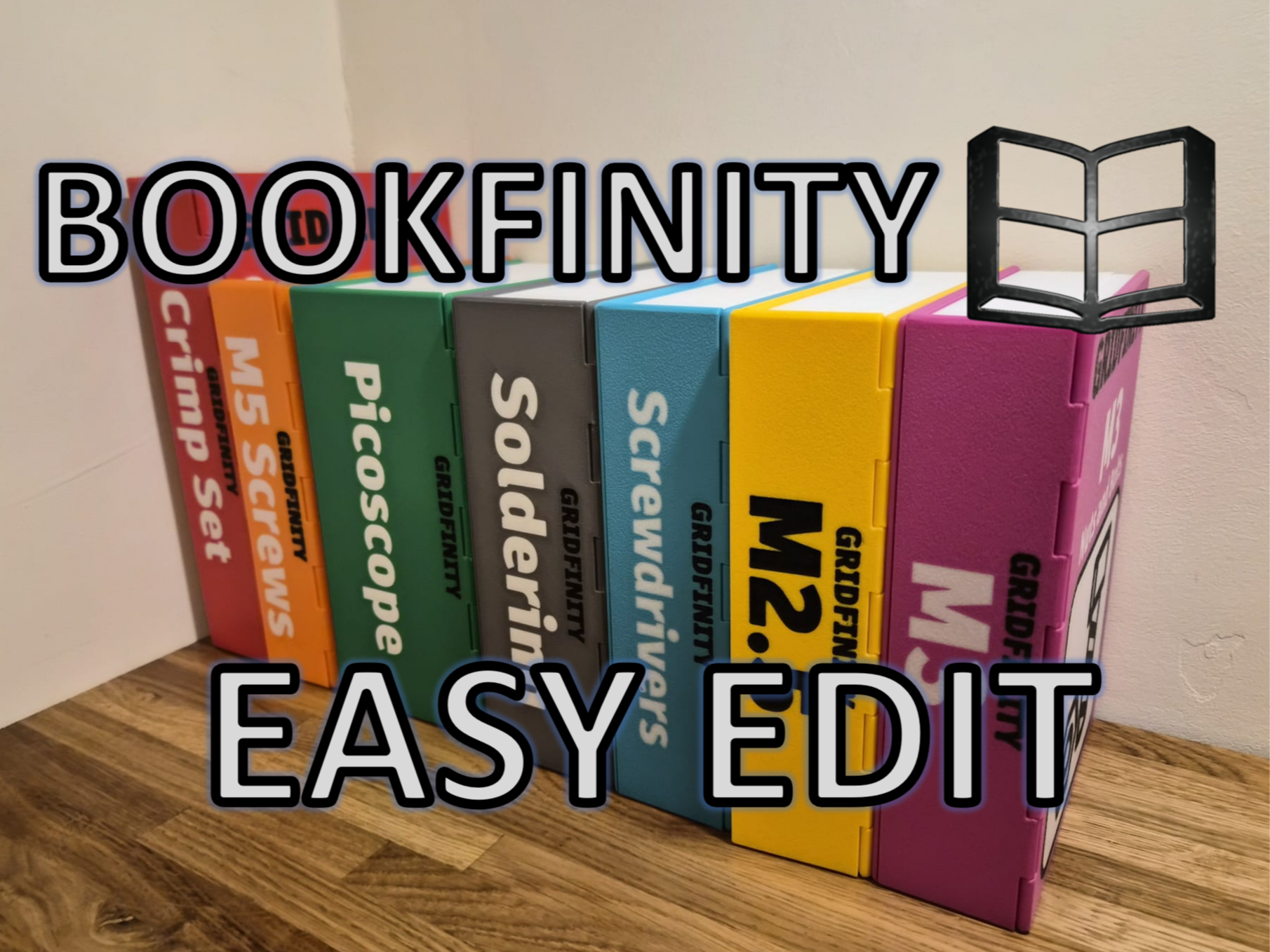 Miniatura 2 do modelo 3D Bookfinity - Easy Edit Version