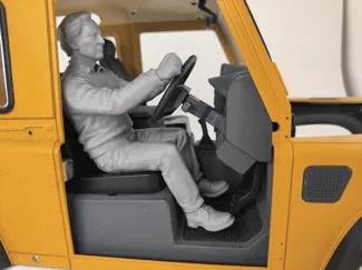Driver figure man for scaler or crawler 1:10