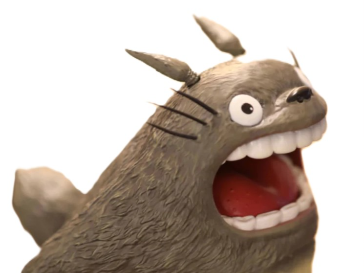 Totoro Gritando - Ghibli
