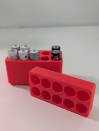 Double A (AA) battery holder Lid x 10 Gridfinity