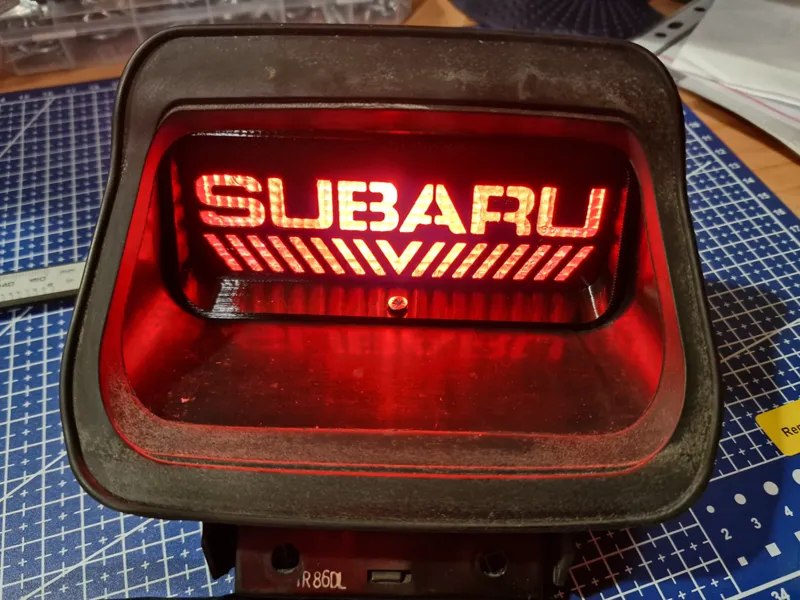 Subaru Plate for Third Brake Light – Justy II
