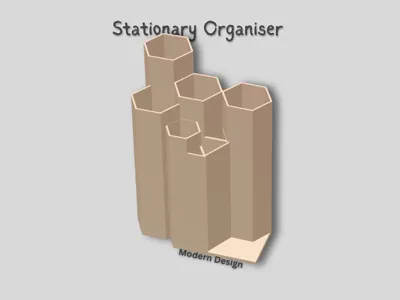 Simple Stationary Desk Organiser