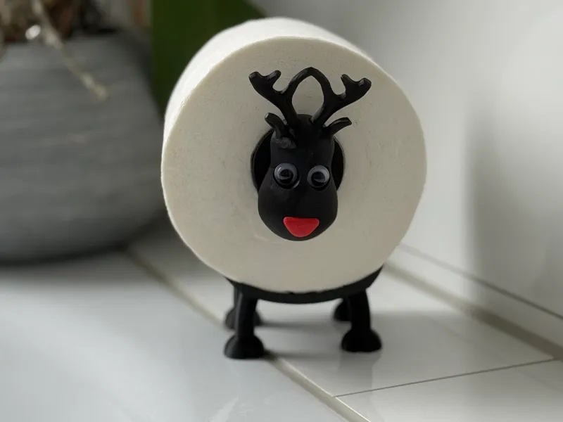 Rentier "Rudolph" Toilettenpapierhalter