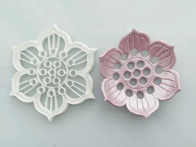 Flower Trinket Dish Polymer Clay Cutter (~15cm)
