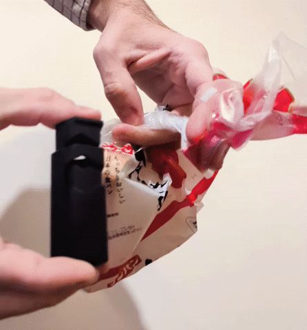 Bag clip - No supports needed "Polygonal" version