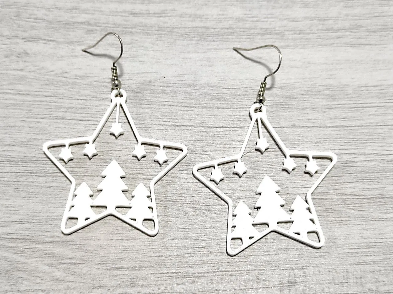 Christmas Starry Forest Earrings view 3