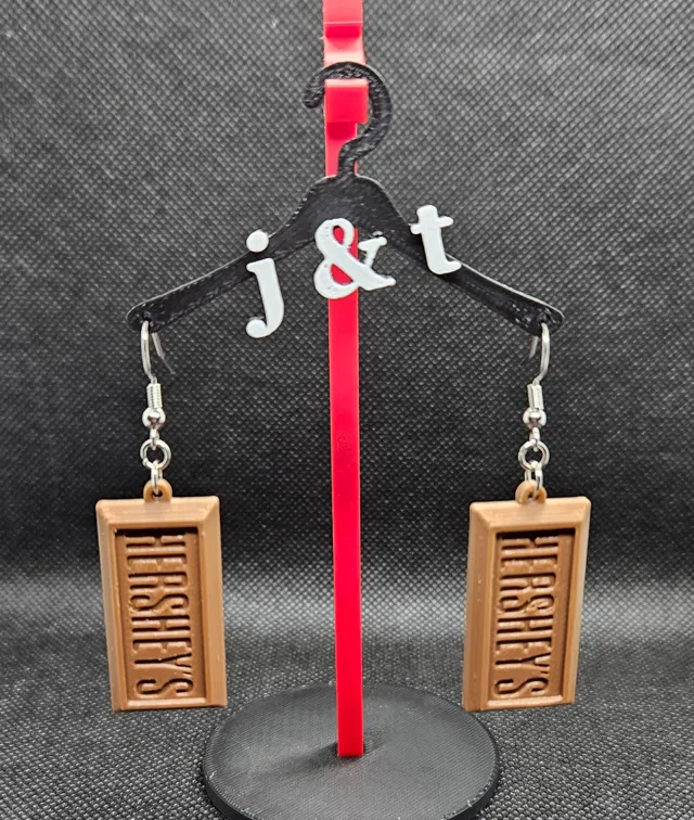 Hershey chocolate earrings