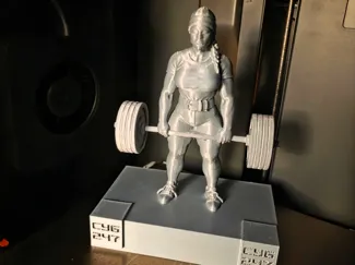 deadlift woman Strong trophy 
