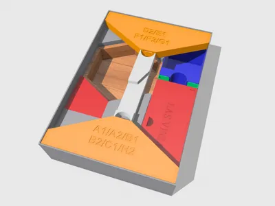 Board Game Las Vegas Deluxe Edition Perfect Storage Supports 43mm Chips Supports Vertical Placement