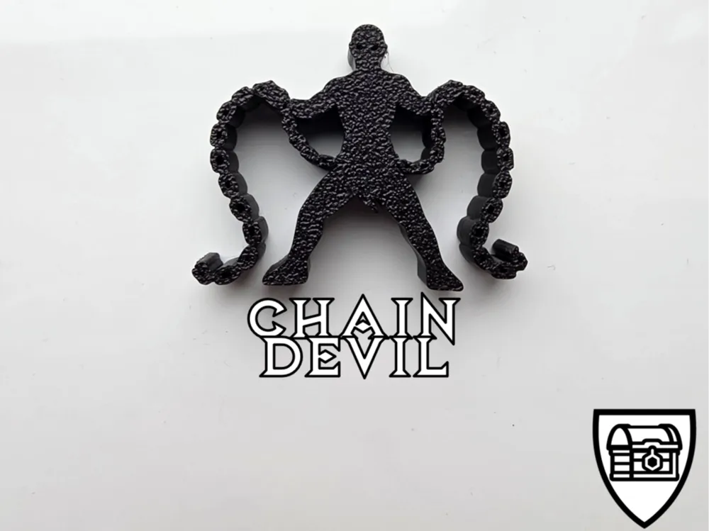 Chain Devil Icon Chain Devil - Meeple Mini - Free 3D Print Model - MakerWorld