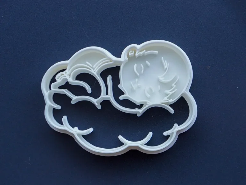 Baby on Cloud Clay Cutter Magnets Charms Keychains