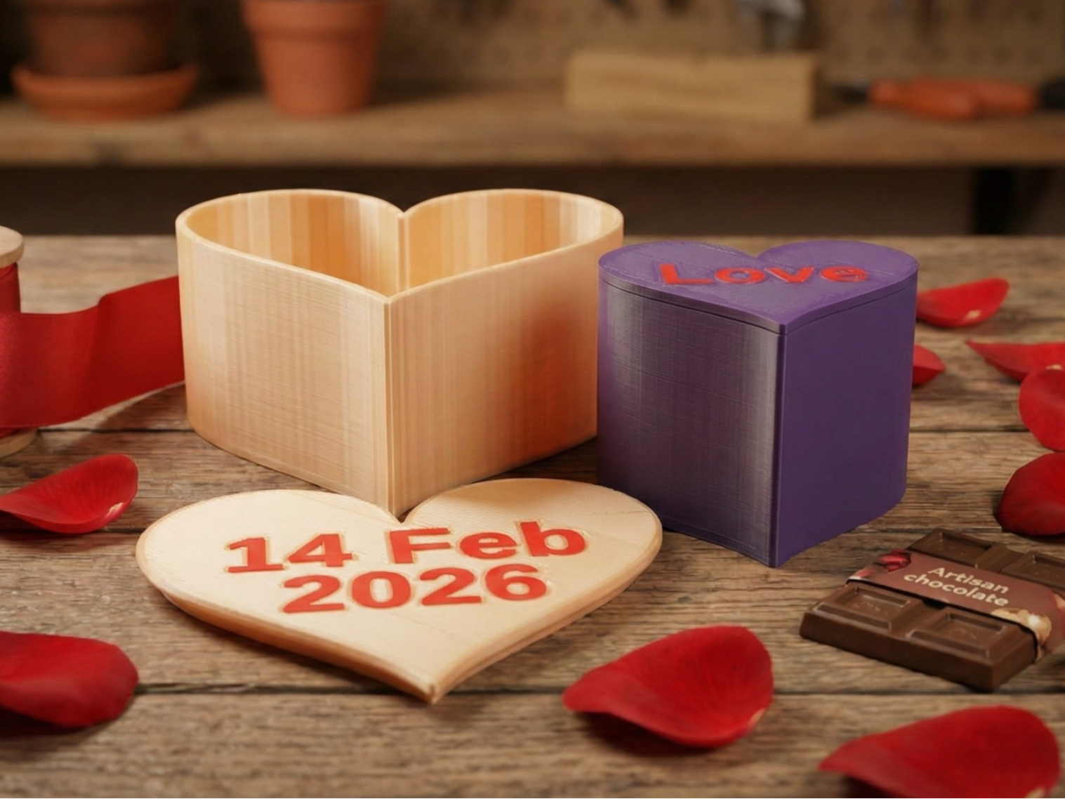 Personalised Valentine's  Box - Parametic