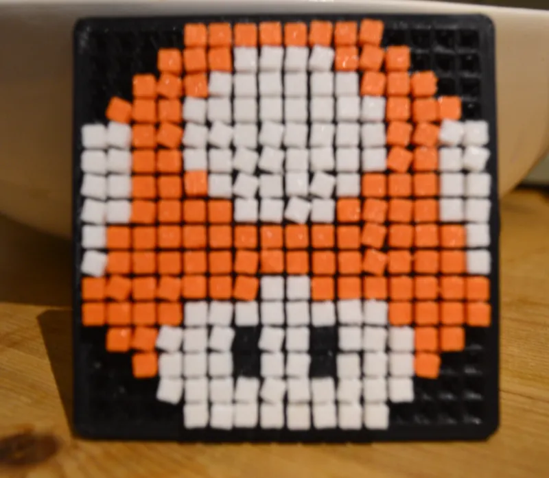 Mario Toad pixel model