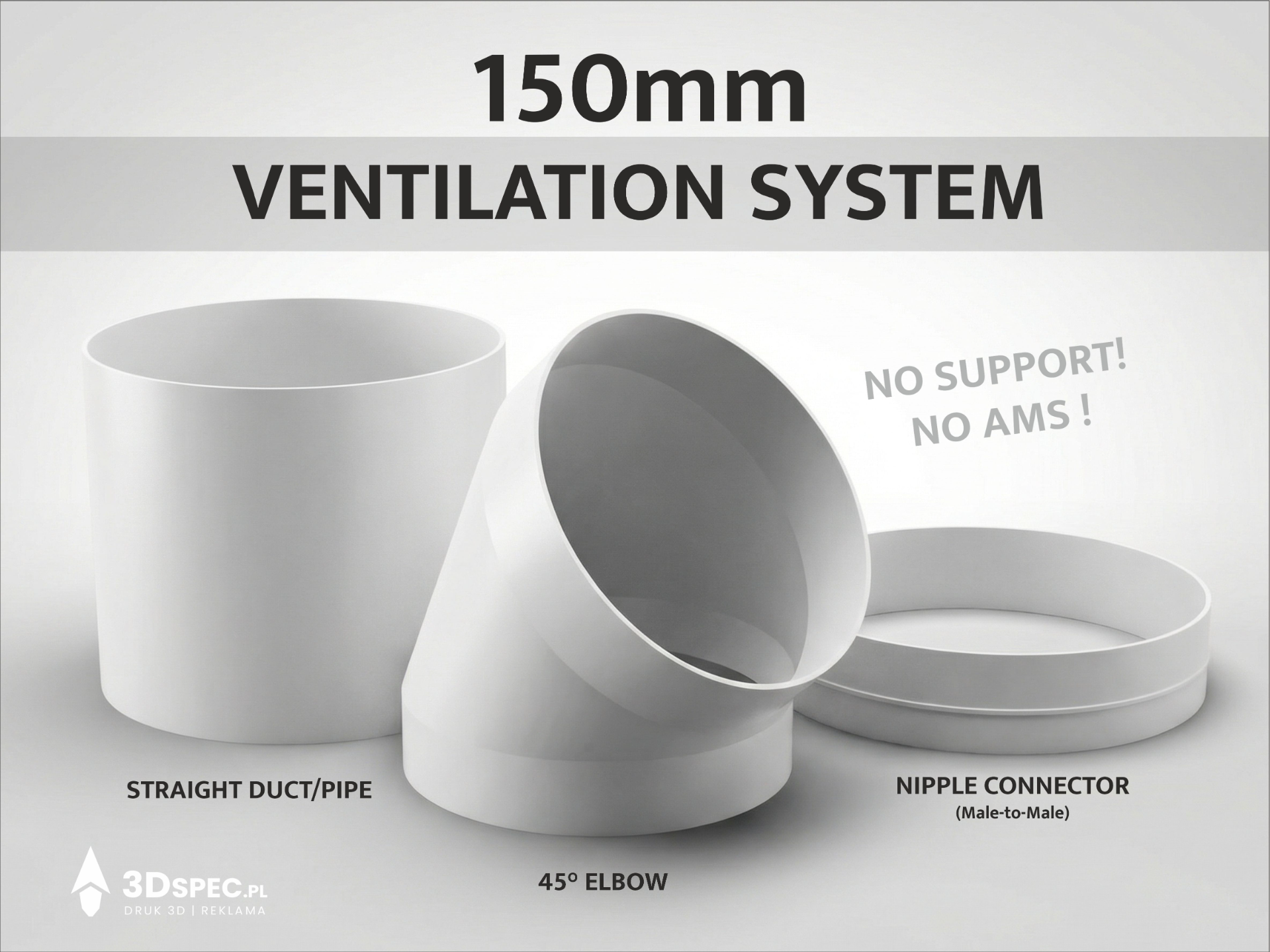 Modular 150mm Ventilation System (Nipple Joint)