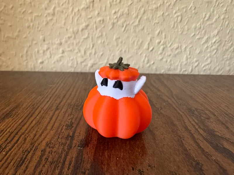 Cute Happy Pumpkin Ghost